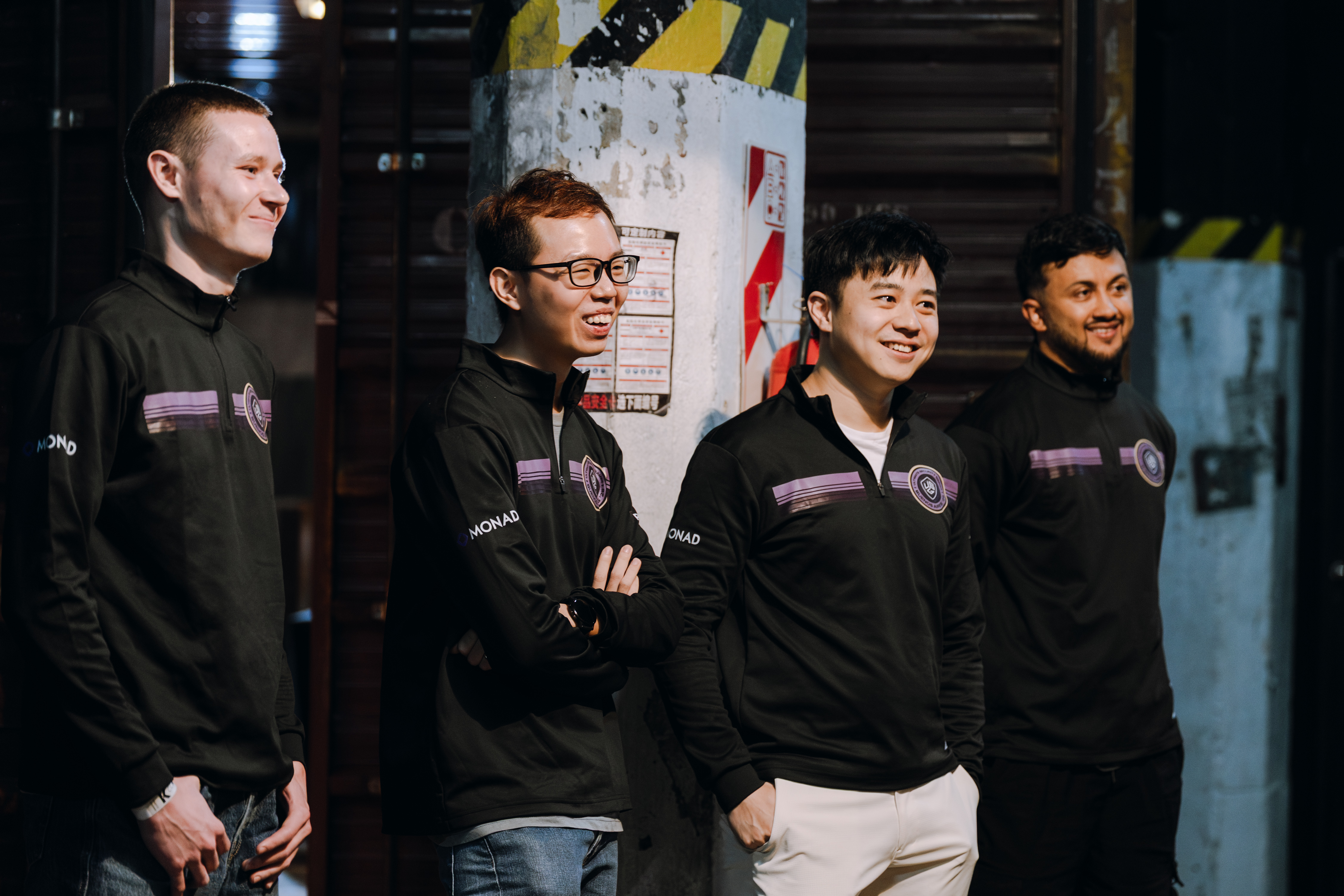 Competing team in USG jerseys, sponsored by Monad